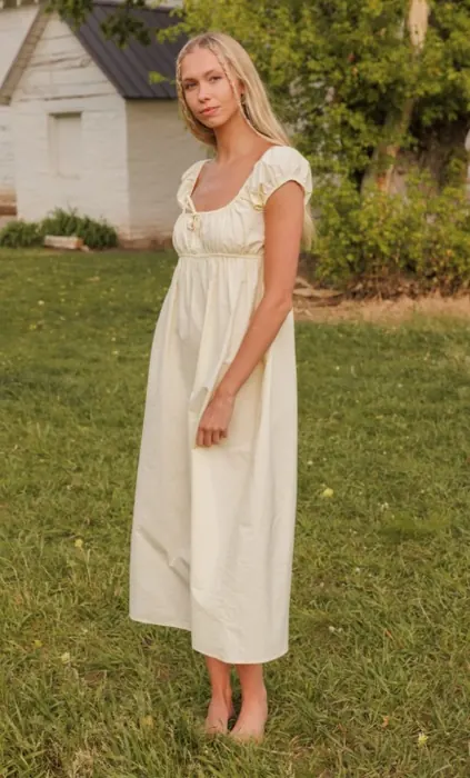 White relaxed womenswear summer dress